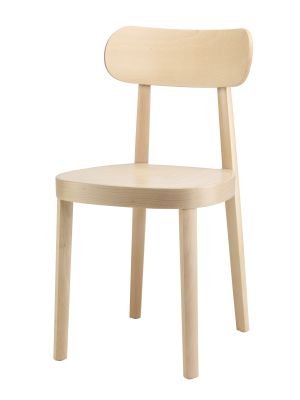 Holzstuhl 118 M von Thonet, Buche natur, klassischer Holzstuhl für Esszimmer und Wohnbereich.